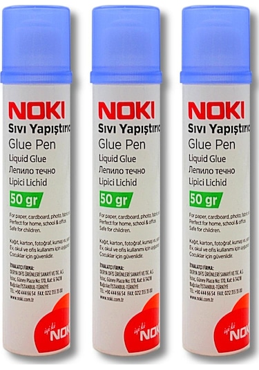 Noki Glue Pen Sıvı Yapıştırıcı 50 Gr 3450 3 Adet