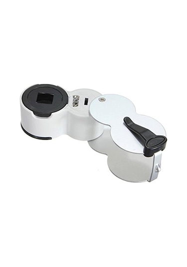 45X 22Mm Katlanır Ölçekli Optik Lens 2 Beyaz Led 1 Uv Led Işıklı
