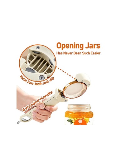 3'ü 1 Arada Teleskopik Konserve Açacağı Ev Tipi Konserve Açacağı B Beyaz