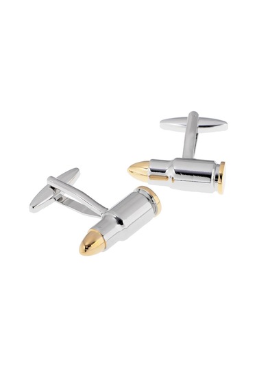 Suntek Erkek Kol Düğmeleri Komik Kol Düğmeleri Gümüş Takı Gümüş - Altın