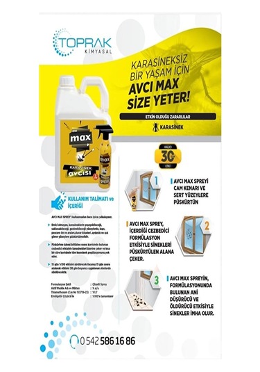 Avcı Kara Sinek Öldürücü Max Pro Konsantre 200 ML