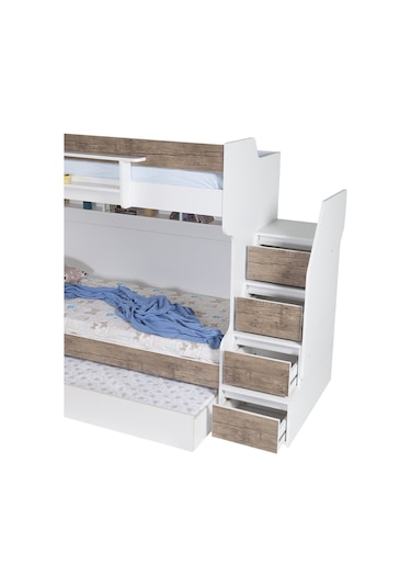 Setaymobilya Ranza, Ceviz Ranza, Cesur Ceviz Ranza, 3 Lü Merdivenli Ranza