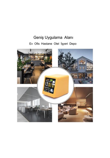 Hymark Akıllı Mini Hava Durumu İstasyonu 1.54 İnç Led Lcd 28x28mm