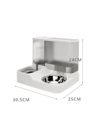 Jıalan 2 İn 1 Pet Köpek Kedi Otomatik Besleyici Büyük Kapasiteli