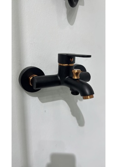 Armour Armatür Banyo Batarya Seti Siyah Rose Siyah