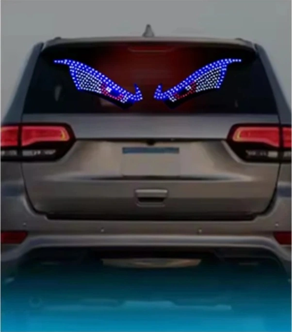 Trendooze Turcoshop11 5v Araç Cam Led Işık Şeridi, Mavi-kırmızı Xl10 Dekorasyon Led