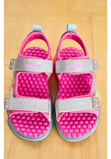 Vicco Can Kız Çocuk Fuşya Işıklı Phylon Sandalet Fuşya