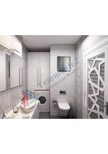 Banyo Havalandırma Alüminyum Parlak Krom Menfez