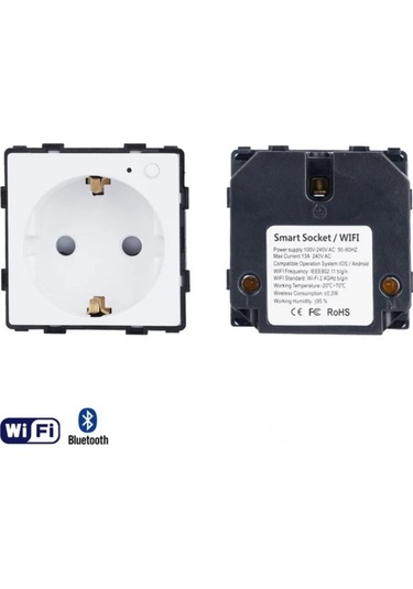 Symbee Tuya Akıllı Wifi Duvar Soketi - Google Home/alexa Ses Kontrolü, Zamanlama, Avrupa Standartı, Ce/rohs Onaylı