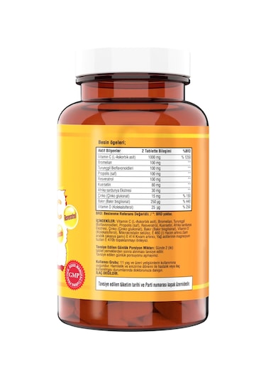 Ncs Vitamin C Çinko Propolis 120 Tablet 2 Adet