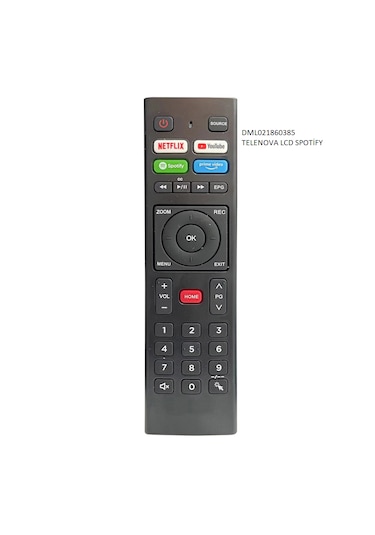 Telenova Spotıfy-prıme Video Tuşlu Lcd Tv Kumandası