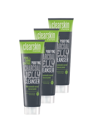 Avon Clearskin Pore Shine Gözenek Ve Parlaklık Kontrolü İçin Jel Temizleyici 3 x 100 ML