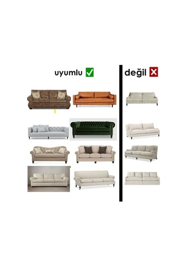 StarMall Bürümcük Koltuk Örtüsü, Berjer, Çekyat Kılıfı 3211 Takım Beyaz