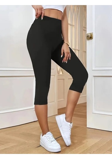 Kadın Yüksek Bel Dalgıç Midi Tayt