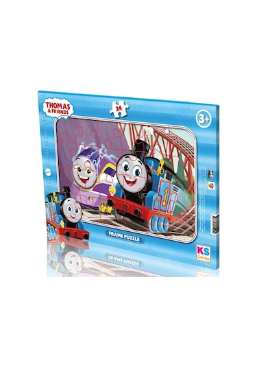 Ks Games Erkek Çocuk 24 Parça Frame Çerçeveli Puzzle - Thomas And Friends - Tf704