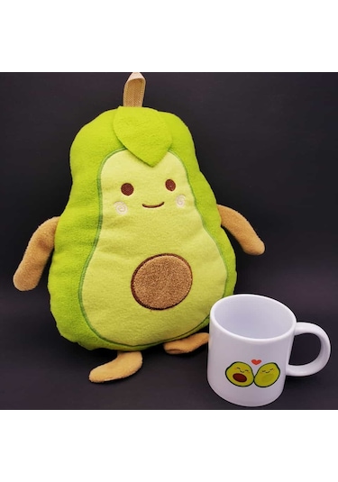 Avokado Yastık Ve Kupa Seti