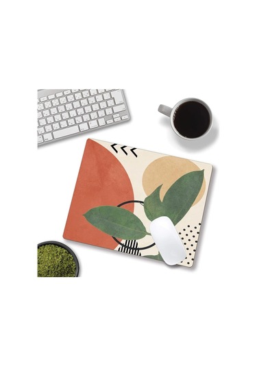 Modern Soyut Mouse Pad Kare Su Geçirmez Kaymaz Kauçuk Tabanlı Mouse Pad Ofis Dizüstü Bilgisayarı İçin, 9,5 X7,9'x0,1' İnç