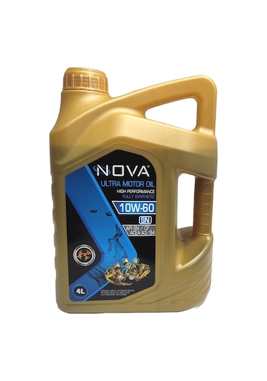 Nova 10W-60 Tam Sentetik Motor Yağı 4 L
