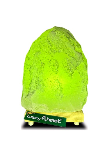 Yeşil Işıklı Doğal Tuz Lambası Açma Kapama Kablosu İle Birlikte Çok Renkli