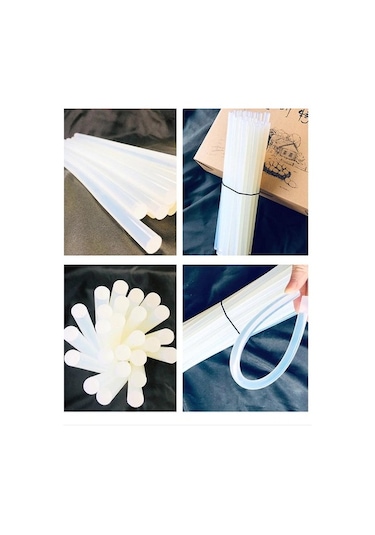 10 Adet, Ince Silikon, Sıcak Silikon, 7 Mm, Şeffaf Mum Silikon,