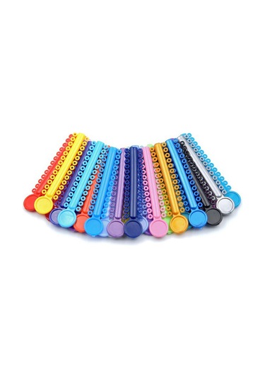 Wezone Diş Ortodonti Malzemesi: Renkli Plastik Ligatür Çemberleri, 1 Paket, Ağız Bakımı İçin