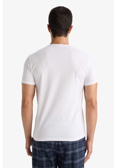 Defacto Slim Fit Dar Kesim Bisiklet Yaka Üst L4885az25auwt34 Beyaz