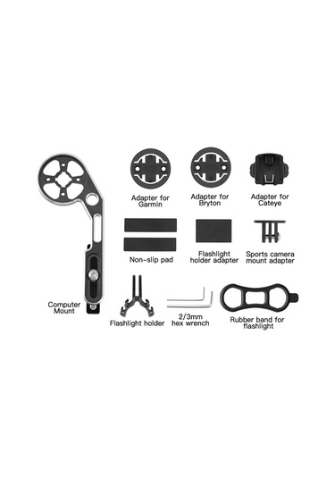 Bengguo-bisiklet Bilgisayar Montajı Ayarlanabilir Ön Bisiklet,y18620br Siyah - Kırmızı