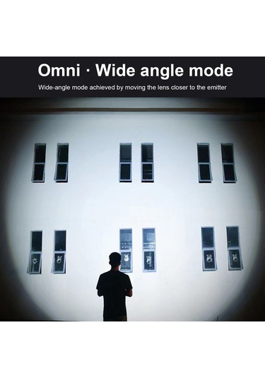 Yunboo 2'li Dışarıda Kullanılamaz El Feneri, P900 Led Işık Kaynağı, 4 Mod Güçlü-avusturya-parıltı-kenar Işığı , Genişletilebilir Zoom Fonksiyonu, Usb Şarj Edilebilir Siyah