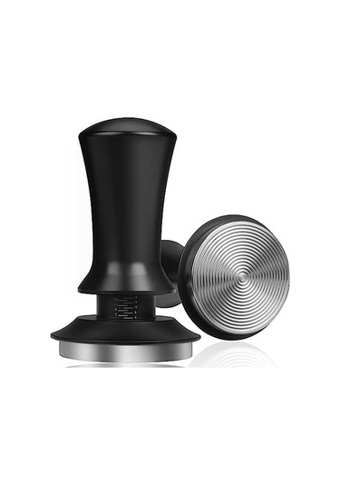 Metabagua Espresso Tamper Kahve Tamper 53mm, Yaylı Sabit Basınçlı Espresso Tamper Seti, Barista Kahve Severler Için 1s0f0c Siyah