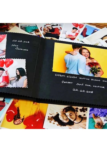 Siyah Anı Albümü + Sticker + Jel Kalem Hediyeli