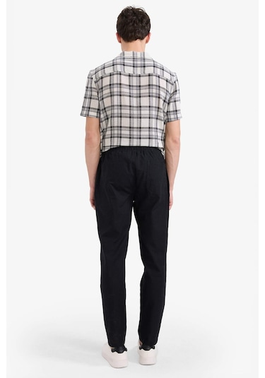 Defacto Jogger Fit Dar Paça Pamuklu Pantolon Z6475az25aubk81 Siyah