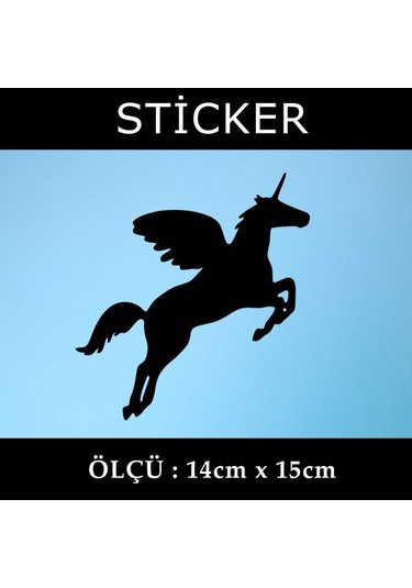 şahlanan kanatlı at  sticker etiket araba  motosiklet uyumlu