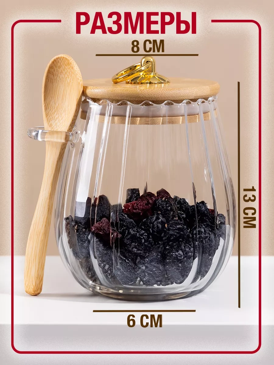 Homelabshop Kapaklı Ve Kaşıklı Cam Şekerlik 207310784 Beyaz