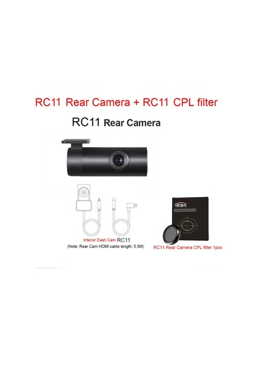 Yaozixa 70mai Rc11 Arka/iç Kayıt Kamerası - 1080p Fhd, 130 Geniş Açı, F2.0 Apertür - A400/a500s/a510/a800/a810/a800s Uyumlu