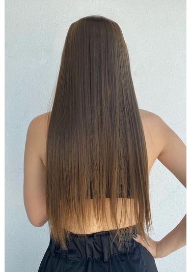 Caş Dekorasyon Isıya Dayanıklı Yarımay Çıt Çıt Saç-sh6d-fındık Kahve-düz-60 Cm-110 Gr