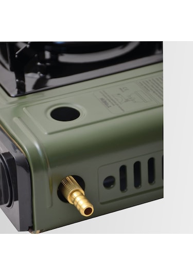 Nurgaz Ng 501-tr Portatif Kamp Ocak Çakmaklı Kartuş -  Piknik Tüp Bağlantısı Yeşil