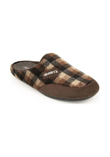 Muya Tauri 31801-004 Erkek Kışlık Ev Terliği Kahve 40-45 Kahverengi