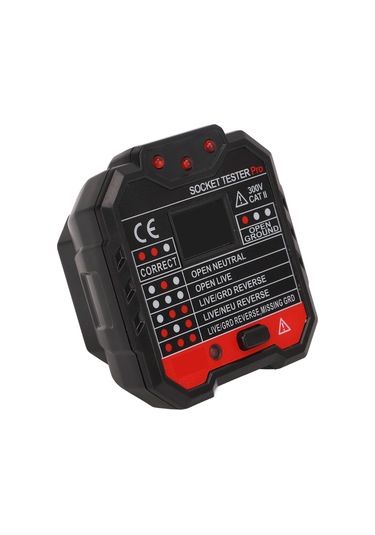 Moveevo Ht106e İngiliz Standardı Prizi Testeri - Faz Ve Polarite Kontrol Cihazı 48-250v, Akıllı Devre Güvenliği Tespiti