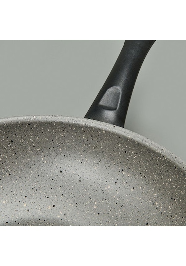 Mehtap Wok Tava - Gri - 30 Cm Gri
