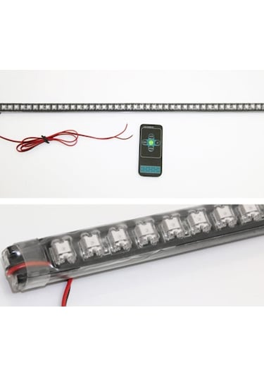 Off Road Çakarlı Led Koyu Turuncu-beyaz Çift Renk 24 Modlu Kumand