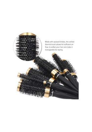 Moveevo Yuvarlak Saç Tarağı Üfleme Saç Tarağı Tüylü Saç Tarağı Şekillendirme Tarağı 4