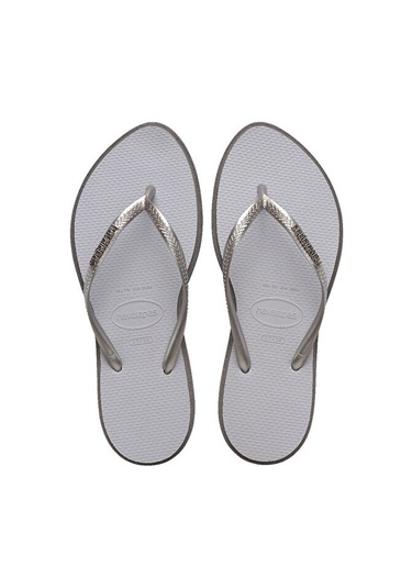 Havaianas Slim Point Kadın Plaj Terliği 4149584 Gümüş