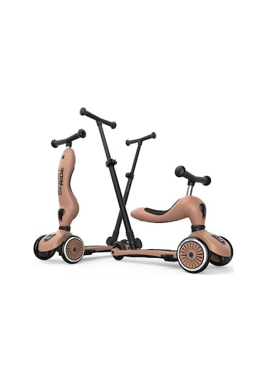 Scoot And Ride Push And Go Ebeveyn Kontrollü Çocuk Scooter Mocha 240527-00820 Mocha
