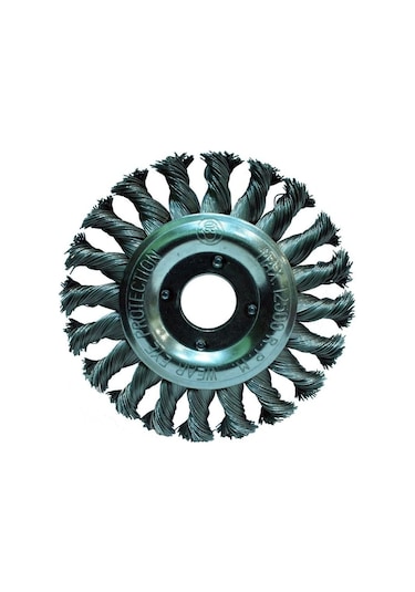 Gri Burma Telli Daire Fırça 200 Mm
