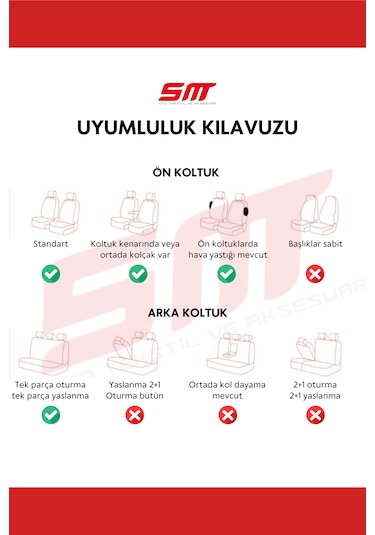 Venüs Serisi File Kumaş Universal Bej Oto Koltuk Kılıfı Tam Set