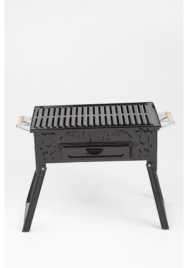 Cemre C05 Lüx Mangal Ayaklı Yağdanlıklı 28x50 Cm Siyah