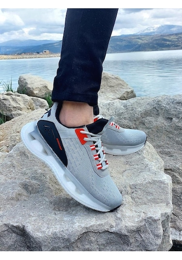 Dunlop 2240 Gri Renk Air Taban Fuspetli Erkek Spor Ayakkabı AYKSAYAK-000520