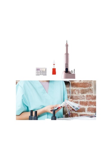 Dolıty Elektrikli Tırnak Matkap Öğütücü Manikür Pembe