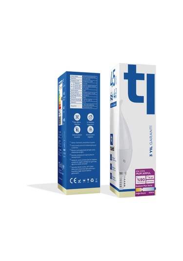 Redeem Plus C37a E14 Mum Ampul, Titreşimsiz, Göz Konforu, 604 Lümen, Doğal Beyaz, 4000 Kelvin