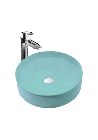 Paluci Diamond Matt Baby Blue Çanak Lavabo